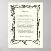 Poster Sonnet # 17 par William Shakespeare (Devant)