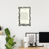 Poster Sonnet # 18 par William Shakespeare (Bureau à domicile)