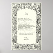 Poster Sonnet # 23 par William Shakespeare (Devant)