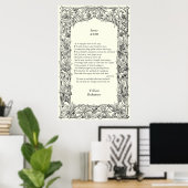 Poster Sonnet # 23 par William Shakespeare (Bureau à domicile)