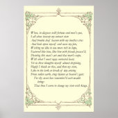 Poster Sonnet # 29 par William Shakespeare (Devant)