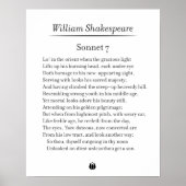 Poster Sonnet 7 par William Shakespeare (Devant)