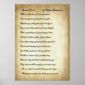 Poster Sonnet no 106 par William Shakespeare (Devant)