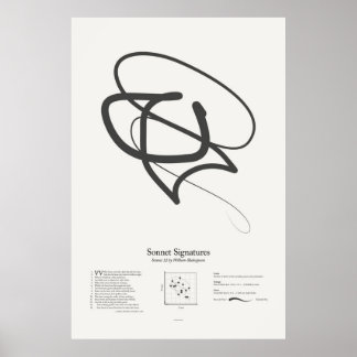Poster Sonnet Signatures : Sonnet 12