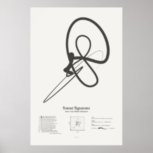 Poster Sonnet Signatures : Sonnet 74