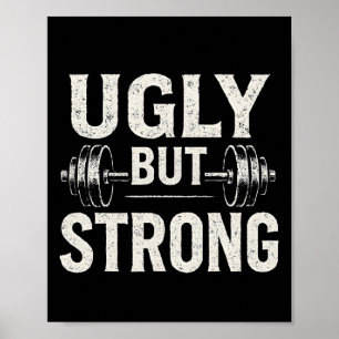 Poster Sonnette de salle de sport moche mais forte amusan