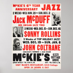 Poster Sonny Rollins / John Coltrane / Jack McDuff Jazz