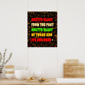 POSTER SONO DANS LE GHETTO DE STYLE AFRO-AMÉRICAIN (Cuisine)