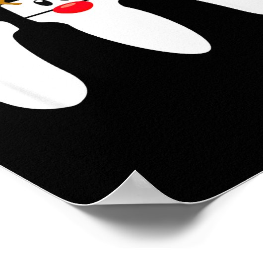 Poster Sonograph Christmas Santa Snowman Reindeer (Coin)