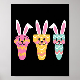 Poster Sonographe Eggcellist Bunny de Pâques Ultrasound T