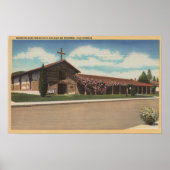 Poster Sonoma, CA - Mission San Francisco Solano (Devant)