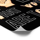 Poster Sont À Yeux Que ... Langue Des Signes Sourde (Coin)