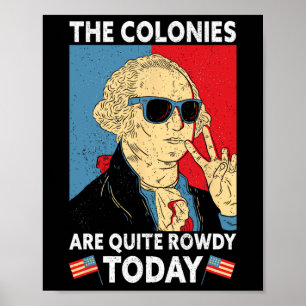 Poster Sont assez bruyante Fête de l'indépendance Drôle 4