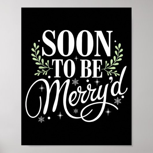 Poster Soon To Be Merry'd Christmas Engaged Fiance Santa (Devant)