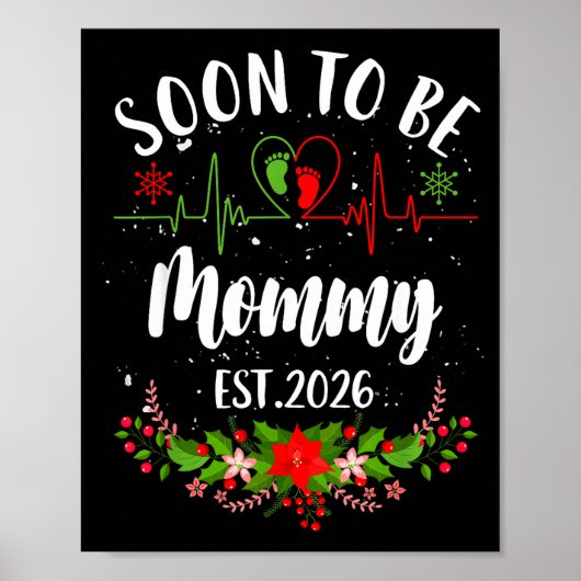 Poster Soon To Be Mommy 2026 First Time Pregnancy Announc (Devant)