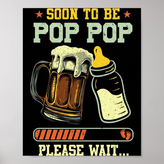 Poster Soon To Be P P Est 2025 Pregnancy Announcement  (Devant)