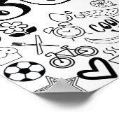 Poster 'SOPHIA' Color-it-Yourself Outline Design (Coin)