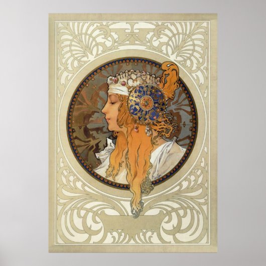 Poster Sophia par Alphonse Mucha (Devant)