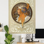 Poster Sophia par Alphonse Mucha (Bureau à domicile)