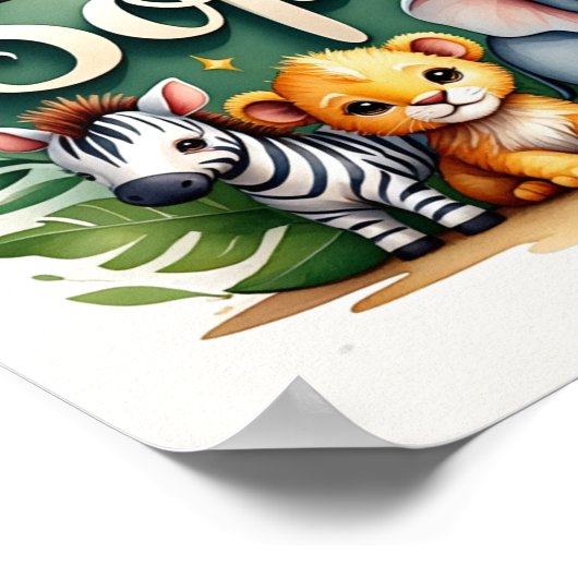 Poster Sophia Safari Nursery Wall Art (Coin)