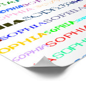 Poster Sophia Text Design II Imprimer (Coin)