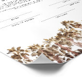 Poster SOPHIA Tropical Beach Palm Certificat de mariage P (Coin)