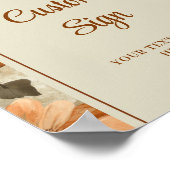 Poster Sophisticated Boho Copper Ivory Sage Floral Custom (Coin)