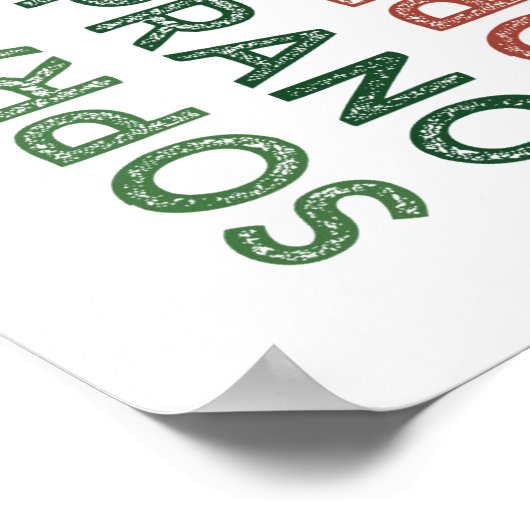 Poster Soprano coloré (Coin)