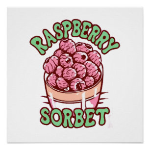 Poster Sorbet framboise