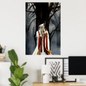 Poster Sorcier Blanc (Bureau à domicile)