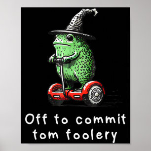Poster Sorcier Grenouille Fantaisiste Part Pour Commettre