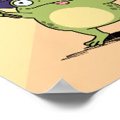 Poster Sorcier Grenouille Lançant des Sorts (Coin)