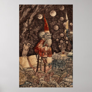 Poster Sorcier par Charles Folkard
