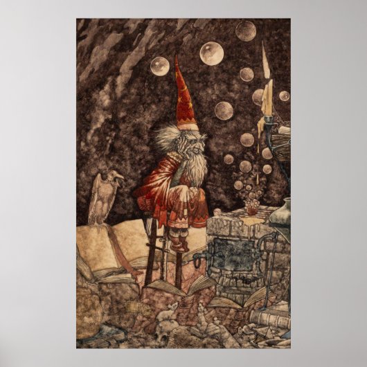 Poster Sorcier par Charles Folkard (Devant)