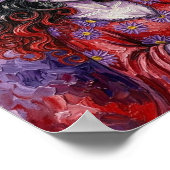 Poster SorcierDaisyRougeViolet (Coin)