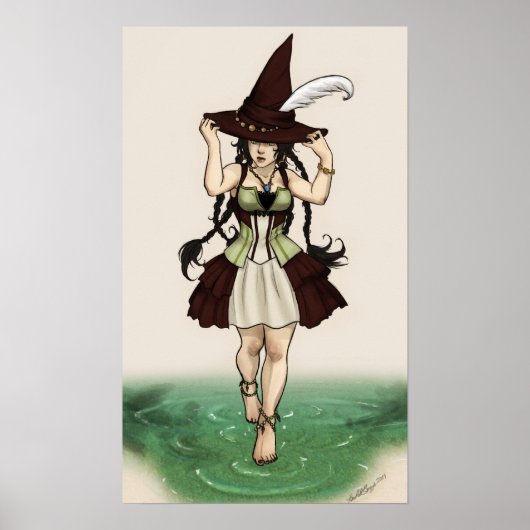 Poster Sorcière à eau (Devant)