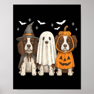 Poster Sorcière Anglais Springer espagnol Halloween Sprin