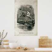 Poster Sorcière antiquité Halloween sorcières sur les cha (Cuisine)