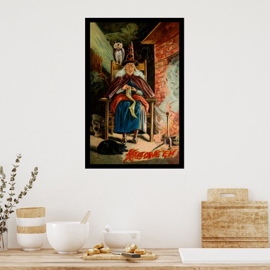 Poster Sorcière au foyer (Cuisine)