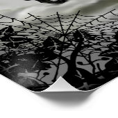 Poster Sorcière, Chat, Chauve-souris et Citrouille, Bonne (Coin)