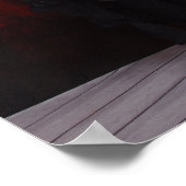 Poster Sorcière Chrissy Kittens de 16 po x 12 po en rouge (Coin)