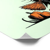 Poster Sorcière citrouille (Coin)