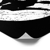 Poster Sorcière cool Silhouette Halloween Trick Ou Traite (Coin)
