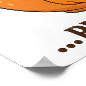 Poster Sorcière de chat gingembre - Joli design d'Hallowe (Coin)