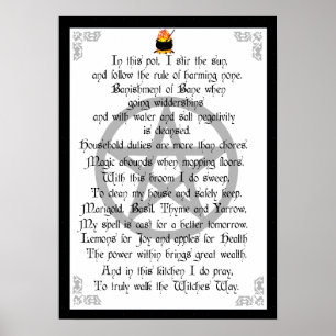 Poster Sorcière de cuisine