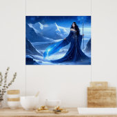 Poster Sorcière de glace du flocon de neige de la toundra (Cuisine)