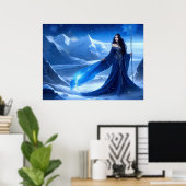 Poster Sorcière de glace du flocon de neige de la toundra (Bureau à domicile)