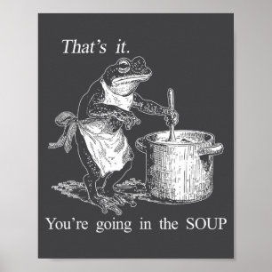 Poster Sorcière de grenouille drôle Meme C'est tout Vous