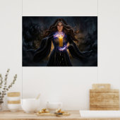 Poster Sorcière de la Chandelle Arcanique (Cuisine)