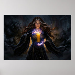 Poster Sorcière de la Chandelle Arcanique